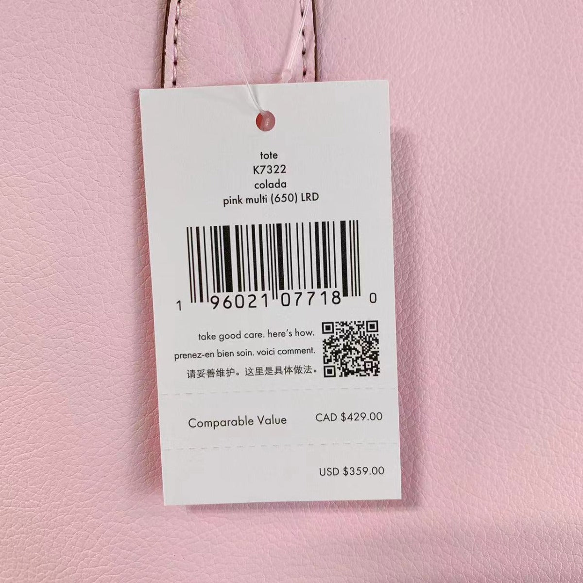 Kate Spade K7322 pineapple tote in pink multi Kate Spade K7322 pineapple tote in pink multi